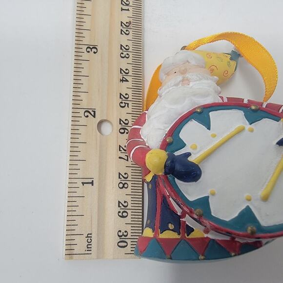 Avon Santa Tune Drum/Drummer Boy Vintage Christmas Ornament Hand Painted 1998 - Picture 8 of 9